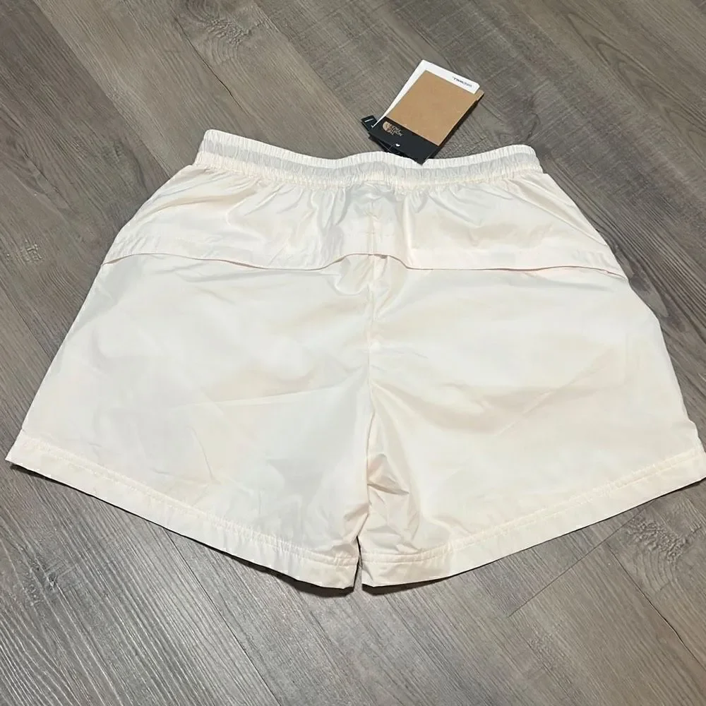 NWT The North Face Outline Horizon Shorts, White, Pride, Women’s XS Windwall 5”